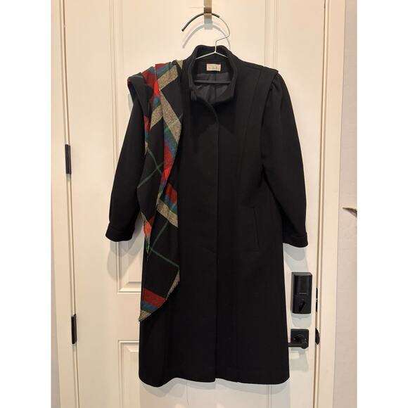 Vintage Jill JR Wool Winter Coat Long With Scarf Button Size 9 Made In USA - Picture 1 of 13